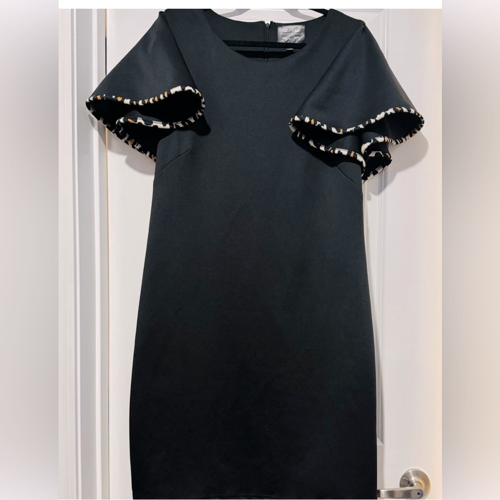 ALESSANDRA BELLE Belle Black Midi Dress